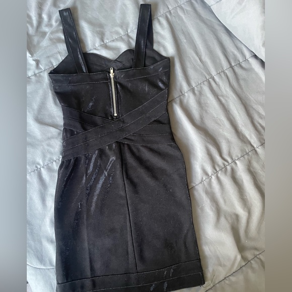 H&M Chrome Black Bandage Dress - Picture 2 of 6
